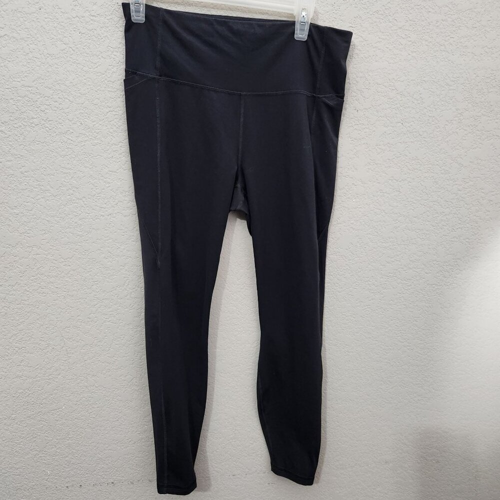 All In Motion Leggings High Waist Athletic Large Side Pockets Black